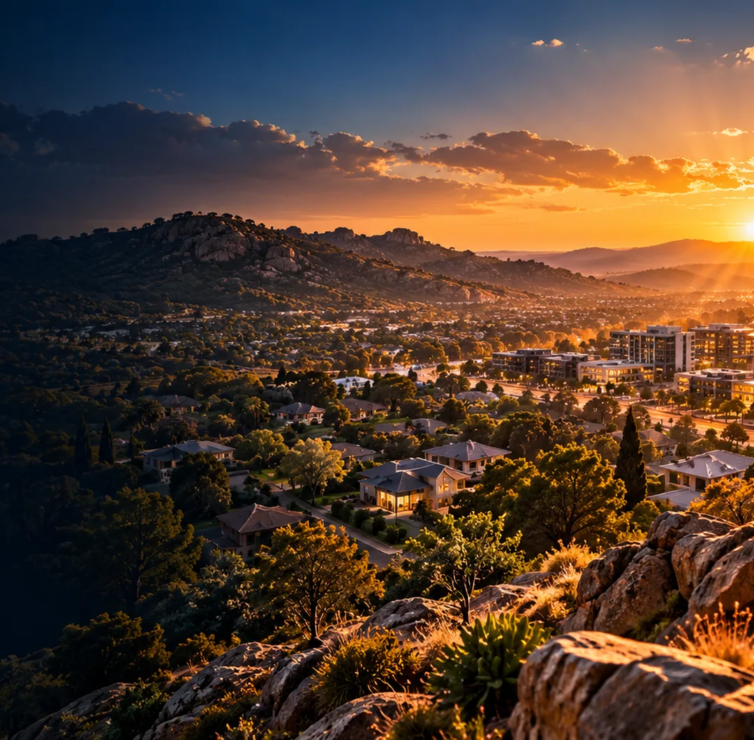 West Rand inspired townscape illustrating Roodepoort website services