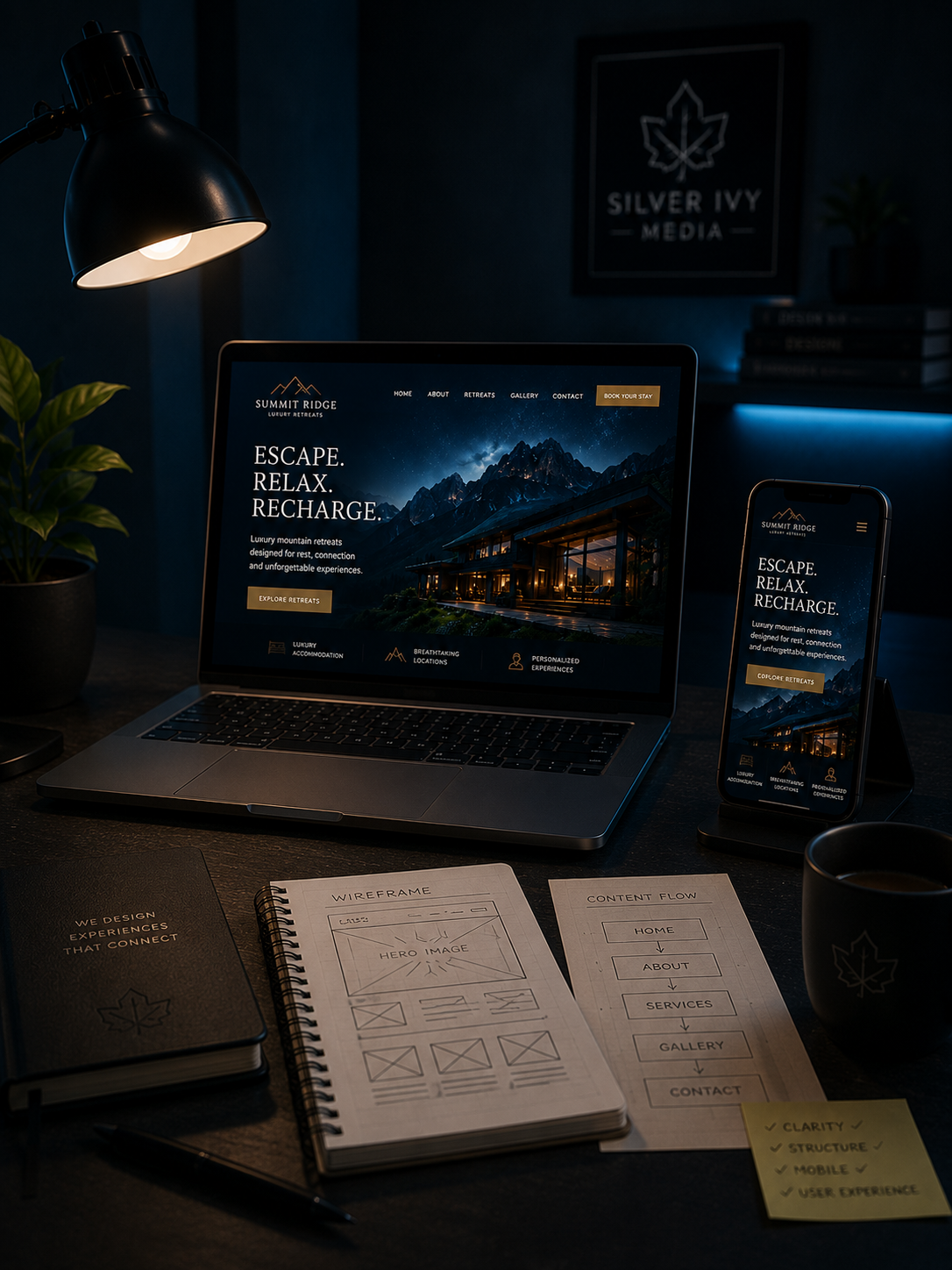 Website strategy and layout planning
