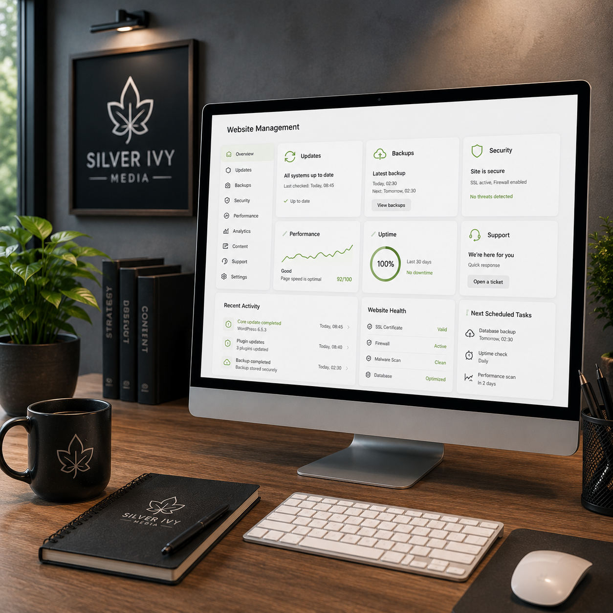 Website care planning, updates and content management